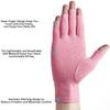 2 Pairs Arthritis Compression Gloves for Relieve Rheumatoid Arthritis, Osteoarthritis, Carpal Tunnel, Joint Pain, Open Fingerless Gloves, Fit for Women and Men to Daily Work (Pink, Medium) view 2