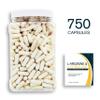 Bulk Buy NOX Blend - 750 Capsules of L-Arginine & L-Citrulline in a Clear Square Grip Jar view 2