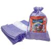 12-Pack X-Large Linen Burlap & Organza Gift Bags w. Drawstrings (7.5x11.5 in, Lavender) - Party Favors, Presents, Samples & Treats Mesh Pouch by The Display Guys view 1