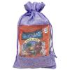 12-Pack X-Large Linen Burlap & Organza Gift Bags w. Drawstrings (7.5x11.5 in, Lavender) - Party Favors, Presents, Samples & Treats Mesh Pouch by The Display Guys view 2