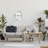 Eucalyptus Wreath Happy Place Greeting, 16 x 20 Inch Framed Gicle Print view 3