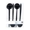 Novelty Modern Flatware, Cutlery, Soup Spoons Luxury Black 32 Count view 1