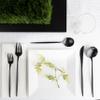Novelty Modern Flatware, Cutlery, Dinner forks Luxury Black 32 Count view 3