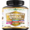 9-in-1 Immune Support Vitamin C (1000mg), Vitamin D3 (5000 IU), Zinc(22mg) with Elderberry, Turmeric, Echinacea, Ginger, Garlic and Pre+Pro-Biotic per Serving (120 caps per Bottle - 2 Month Supply) view 1