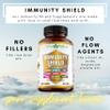 9-in-1 Immune Support Vitamin C (1000mg), Vitamin D3 (5000 IU), Zinc(22mg) with Elderberry, Turmeric, Echinacea, Ginger, Garlic and Pre+Pro-Biotic per Serving (120 caps per Bottle - 2 Month Supply) view 4