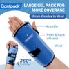 Comfpack Wrist Ice Pack Wrap for Carpal Tunnel Relief, FSA Eligible, Gel Ice Pack for Injuries Reusable for Hand Pain Relief, Hot Cold Compression Wrist Brace for Surgery Recovery, Gift view 2