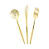 Modern Plastic Gold Cutlery Sets - 24 ct - Party Supplies - 24 Pieces view 1