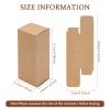 BENECREAT 45PCS Brown Kraft Paper Lipstick Box Essential Oil Wrapping Box for, Wedding, Birthday Party Favor, 9.1x3.7x3.6cm/3.58x1.45x1.41 view 2