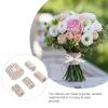 EXCEART 5 Rolls Burlap Wired Ribbon Wide Burlap Wrap for DIY Packaging Decorations Natural Linen Fabric view 4