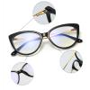 willochra Cateye Bifocal Reading Glasses Women Blue Light Blocking, Computer Spring Hinge Readers cat Frames Anti UV Ray (black red, 2.5) view 4
