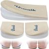 Urwalk 3 Layers Adjustable Supination & Over-Pronation Corrective Shoe Inserts, Medial & Lateral Heel Wedge Insoles for Foot Alignment, Knee Pain, Bow Legs, Osteoarthritis (Beige - Large) view 1