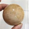 1pc Folk Crafts Natural Gemstone Orange Moonstone Crystal Ball Spheres 55-60mm for Decoration view 1