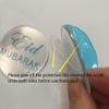 12PCS Eid Acrylic Silver Cupcake Toppers, Eid Mubarak Acrylic Cake Charm, Happy Eid Party Decor, Acrylic Eid Festival Party Sign view 2