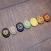 1set Natural Crystals Stone Mixed Quartz 7 Chakra Folk Crafts 30mm for Gifts view 3