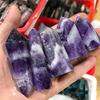 1pc Natural Dream Amethyst Obelisk Quartz Crystal Wand Healing Stones 50-60mm for Home Decoration view 2