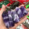 1pc Natural Dream Amethyst Obelisk Quartz Crystal Wand Healing Stones 50-60mm for Home Decoration view 4