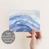 Blue Gold Greeting Cards Boxed Set - 24 Beautiful All Occasion Just Because Greeting Cards w/White Envelopes - Blue Watercolor Art Designs for Personalized Stationery Printed in the USA by RitzyRose view 3