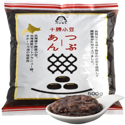 chaganju Red Bean Paste -Adzuki Beans, Japanese Mochi Rice Cake Sweets Anko, Mashed TSUBUAN, VEGAN & GLUTEN-FREE 17.6OZ(500g)