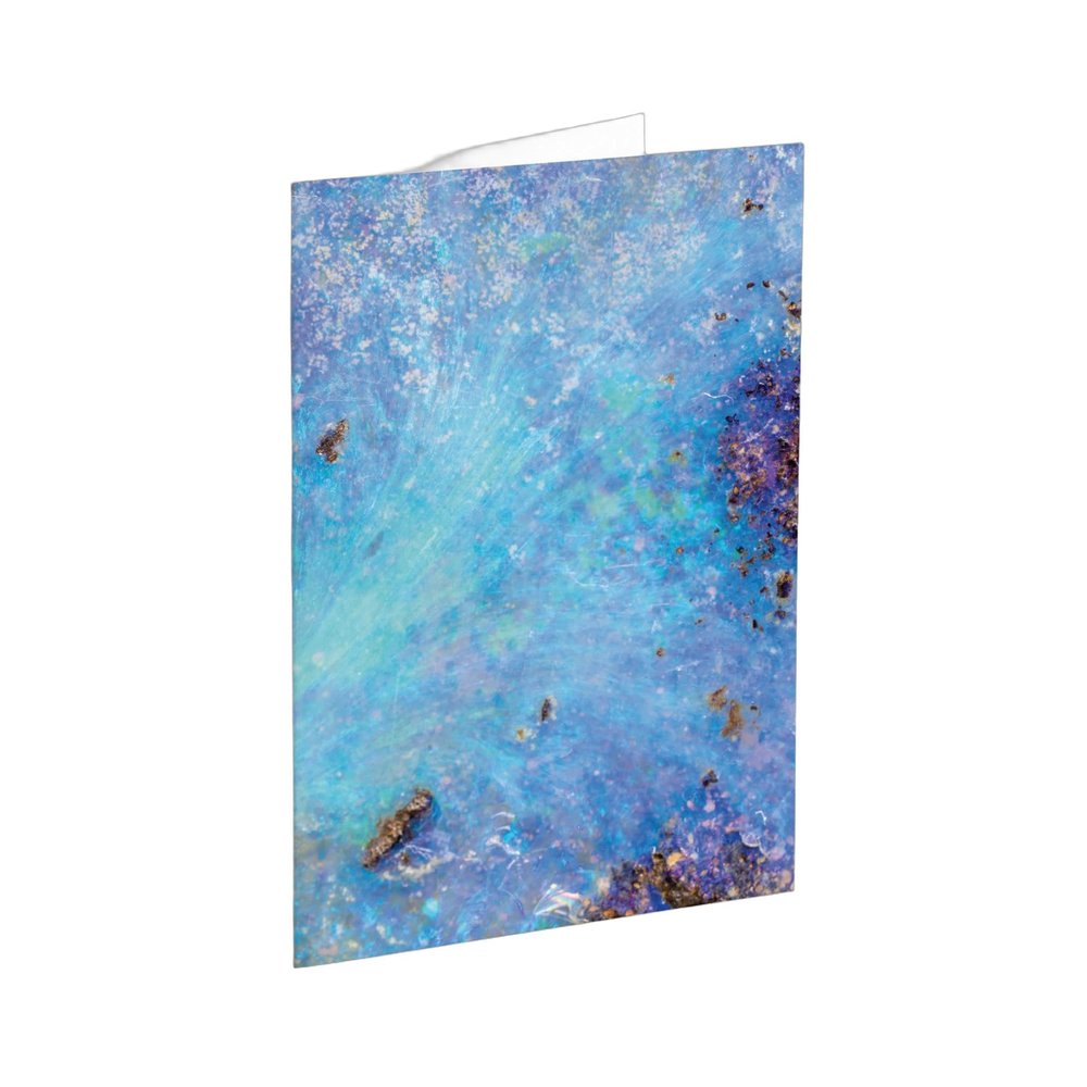 Blue Opal High Res Greeting Cards Boxed Set - 24 Blank Thank You or Just Because Cards w/White Envelopes - Front & Back Designs for Personalized Stationery Printed in the USA by RitzyRose