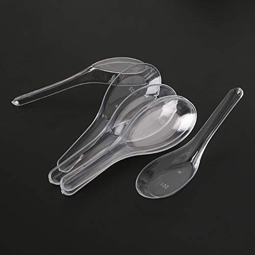 100pcs Disposable Plastic Spoons | Disposable Cutlery | Great for Celebrations, Parties, Travels, Events, and Everyday UseClear