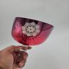 5 Inch beautifully crafted Colorful Note C# 5th Octave Crystal Singing Bowl With Handle view 1