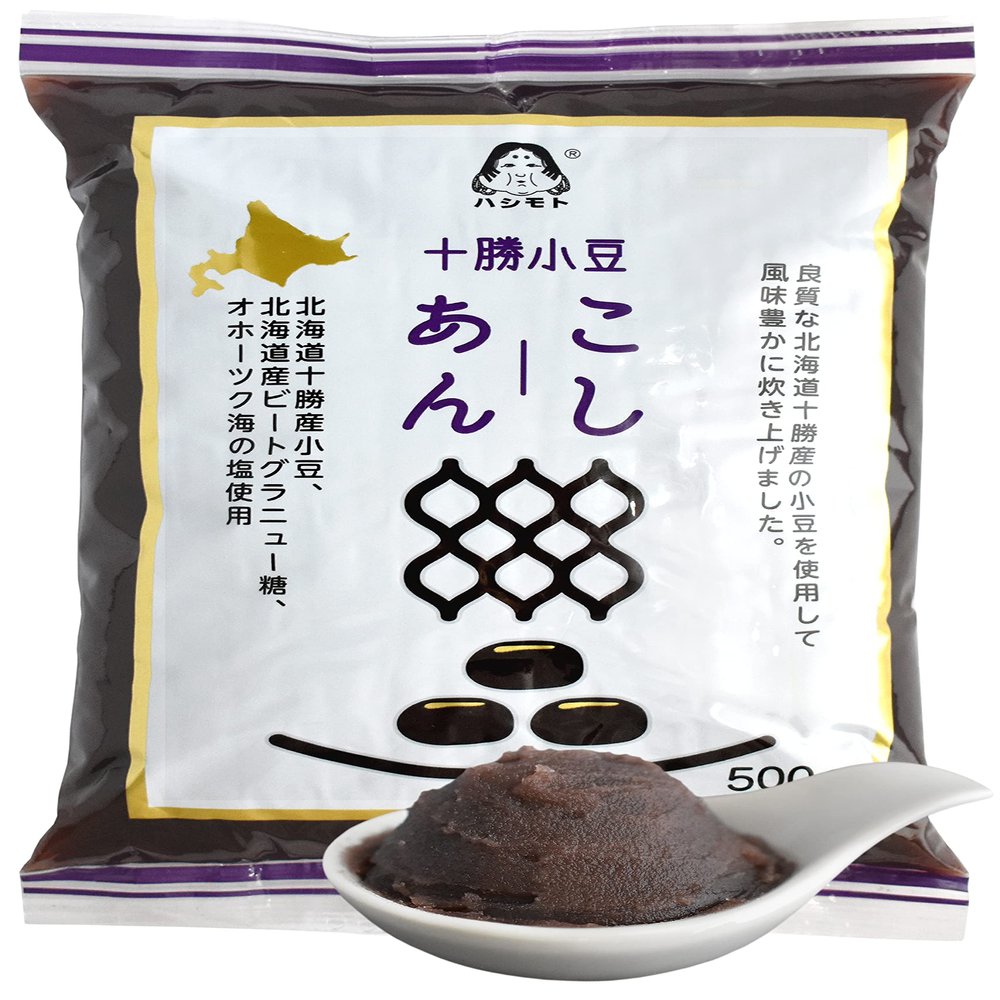 chaganju Red Bean Paste, Adzuki Beans, Japanese Mochi Rice Cake Anko, Strained KOSHIAN -VEGAN & GLUTEN-FREE 17.6OZ(500g)