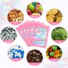100 pcs Pink Smell Proof Mylar Holographic Bags Packaging Bags,Clear Resealable Odor Proof Bag Foil Pouch Bag for Food Storage and Lipgloss,Jewelry,Eyelash Packaging for Small Business(5.5x7.9Inch) view 4