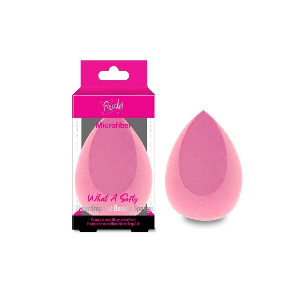 Rude - What A Softy Microfiber Waterdrop Cut Beauty Sponge