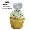 GRAPHICS & MORE Friends Hip Turkey Heart Love Cupcake Picks Toppers Decoration Set of 6 view 3