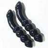 1pc Natural Polished Quartz Black Obsidian Crystal Body Massage Wand 180mm for Men by Women view 2