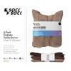 1SOCK2SOCK 6 Pack Diabetic Crew Socks, Therapeutic, Non-Binding Circulatory Silky Soft Cushioned Socks (Brown, Medium) view 3