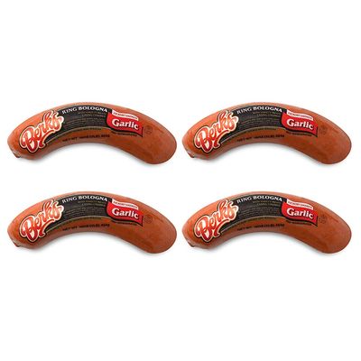 Berks Garlic Ring Bologna Value Pack, 16 oz. per Individually-packed Piece (Pack of 4)