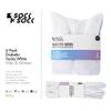 1SOCK2SOCK 6 Pack Diabetic Crew Socks, Therapeutic, Non-Binding Circulatory Silky Soft Cushioned Socks (White, Medium) view 3