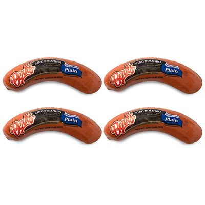 Berks Plain Ring Bologna Value Pack, 16 oz. per Individually-packed Piece (Pack of 4)