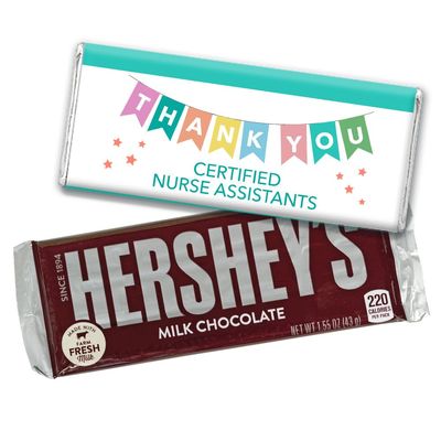 12ct CNA Week Thank You Candy Personalized Chocolate Bars (12 Pack)