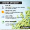 Zinc Quercetin 500mg with Vitamin C Vitamin D3 Bromelain Immune Support High Potency Quercetin Zinc Supplement ZQV by SPARTIS (Pack of 1 Bottle at 120-Caps) view 4