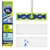 Swiffer Sweep + Mop XL, Broom & Mop Alternative, Floor Cleaner for Dirt, Dust, Hair, All Purpose Cleaning Tool for Home, Bathroom, Kitchen, Set Includes 1 XL Sweeper 8 XL Dry Pads 2 XL Wet Pads Fresh view 1