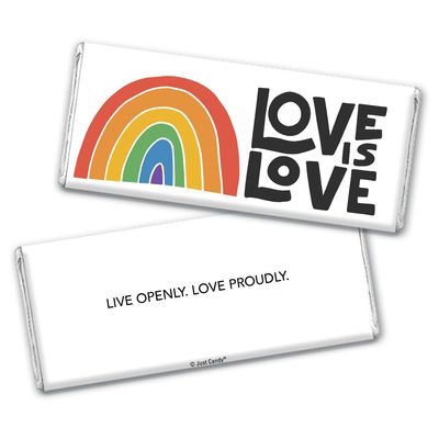 24ct Gay Pride Giveaways Candy Chocolate Bars (24 Pack)