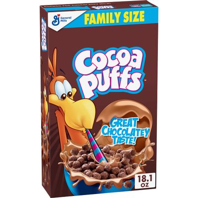 Cocoa Puffs, Chocolate Breakfast Cereal with Whole Grains, 18.1 oz (Pack of 14)