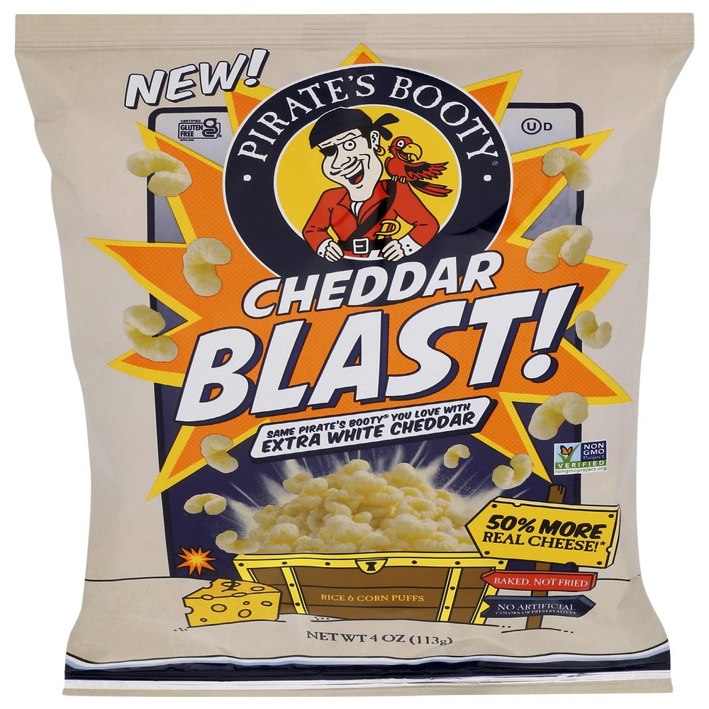 PIRATE BRANDS Pirate's Booty Cheddar Blast Puffs, 4 OZ
