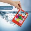 120 PCS Smell Proof Mylar Bags Resealable Odor Proof Bags Holographic Packaging Pouch Bag with Clear Window for Food Storage Eyelash Jewelry Candy Electronics Storage, 4 Sizes (Black) (ORANGE) view 2
