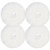 Mop Head for Hurricane Spin Mop Microfiber Mop Head for 360Spin Magic Mop Refills Round Standard Size Mop Pads 4 Packs view 1