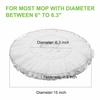Mop Head for Hurricane Spin Mop Microfiber Mop Head for 360Spin Magic Mop Refills Round Standard Size Mop Pads 4 Packs view 2