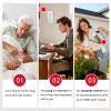 CallToU Caregiver Pager Wireless Call Button for Elderly, 500ft Range, 1 Plug-in & 1 USB Receiver with Vibration & Rechargeable Features for Home Emergency (Ideal for Seniors, Caregivers, and Family) view 2
