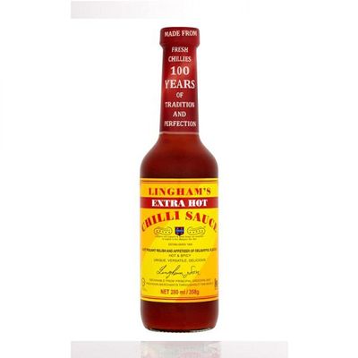 Lingham - Extra Hot Chilli Sauce 358g - (pack of 2)
