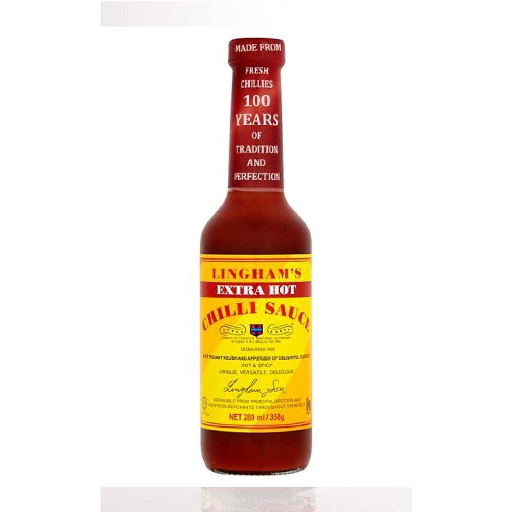 Lingham - Extra Hot Chilli Sauce 358g - (pack of 2)