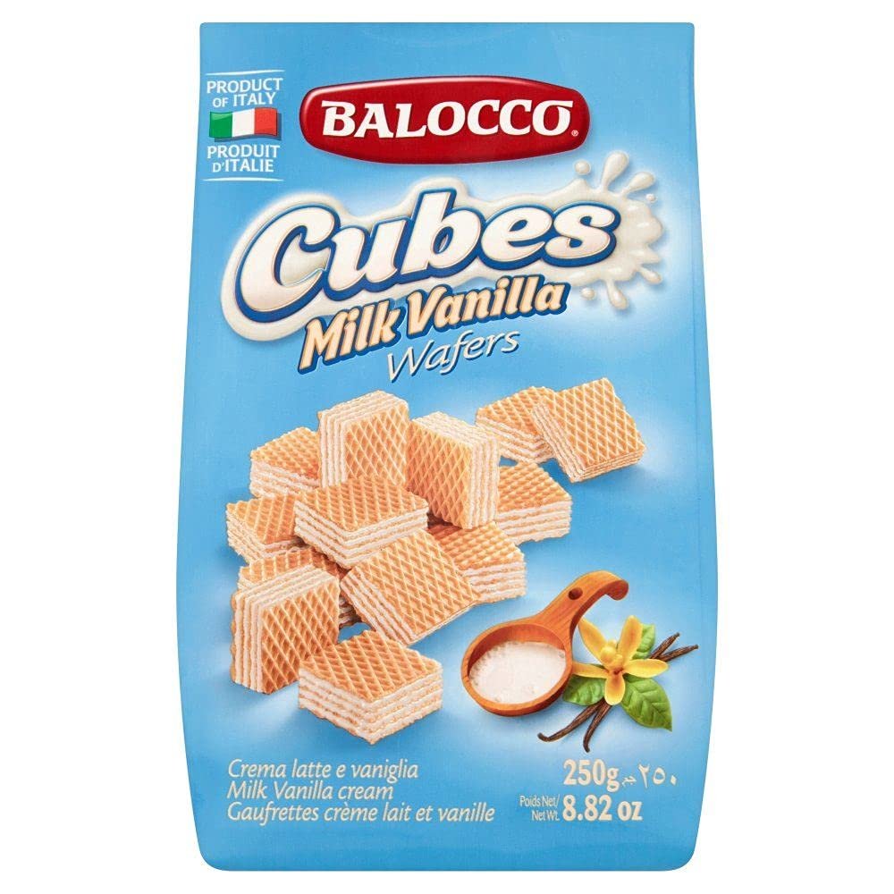 Balacco - Milk Vanilla Wafer Cubes - 250g - (pack of 3)