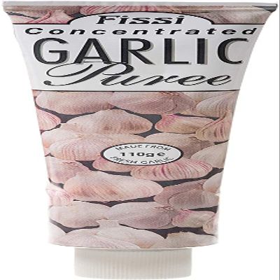 Fissi - Garlic Puree - (concentrated - made from fresh garlic) - 110g - (pack of 4)