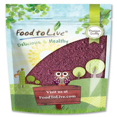 Food to Live Black Elderberry Juice Powder,12 Ounces - Raw Dried Berries, Unsulfured, Vegan, Bulk, For Baking, Juices, Smoothies, Yogurts, Instant Breakfast Drinks, No Sulphites, Contains Maltodextrin