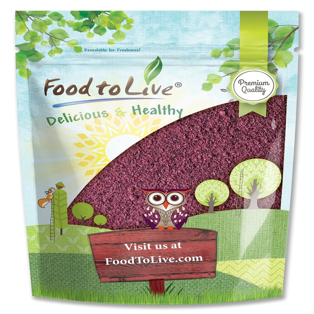 Food to Live Black Elderberry Juice Powder,12 Ounces - Raw Dried Berries, Unsulfured, Vegan, Bulk, For Baking, Juices, Smoothies, Yogurts, Instant Breakfast Drinks, No Sulphites, Contains Maltodextrin